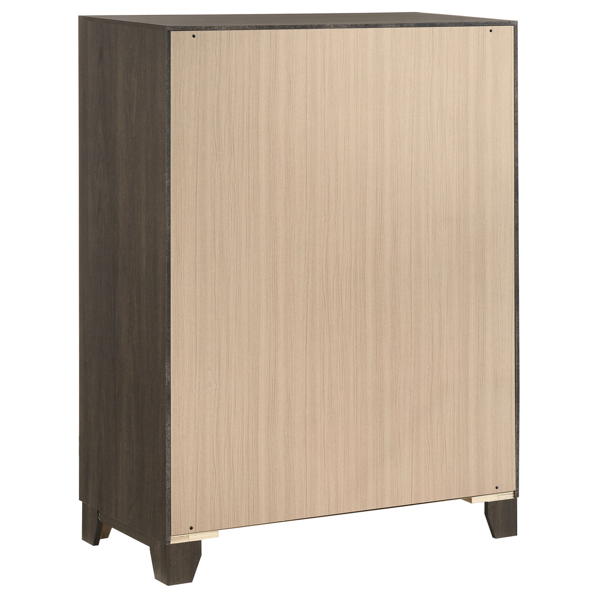 Farre Dark Brown 5-drawer Chest Of Drawers - Ornate Home