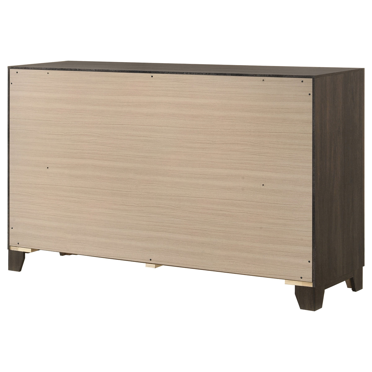 Farre Dark Brown 6-drawer Dresser - Ornate Home