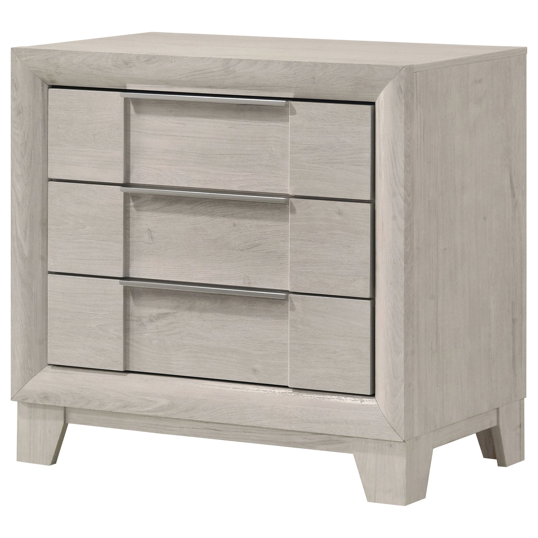 Farre Washed Grey 2-drawer Nightstand Bedside Table - Ornate Home