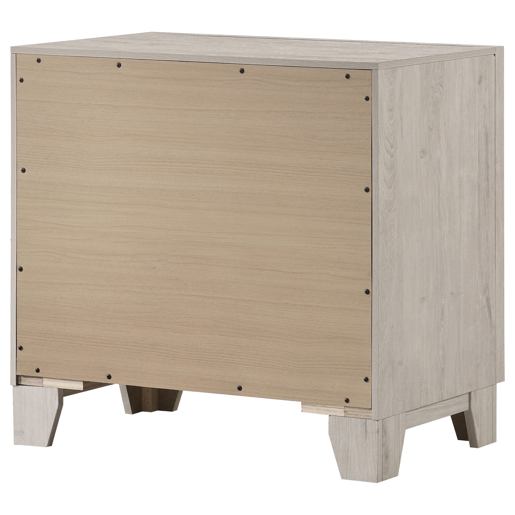 Farre Washed Grey 2-drawer Nightstand Bedside Table - Ornate Home