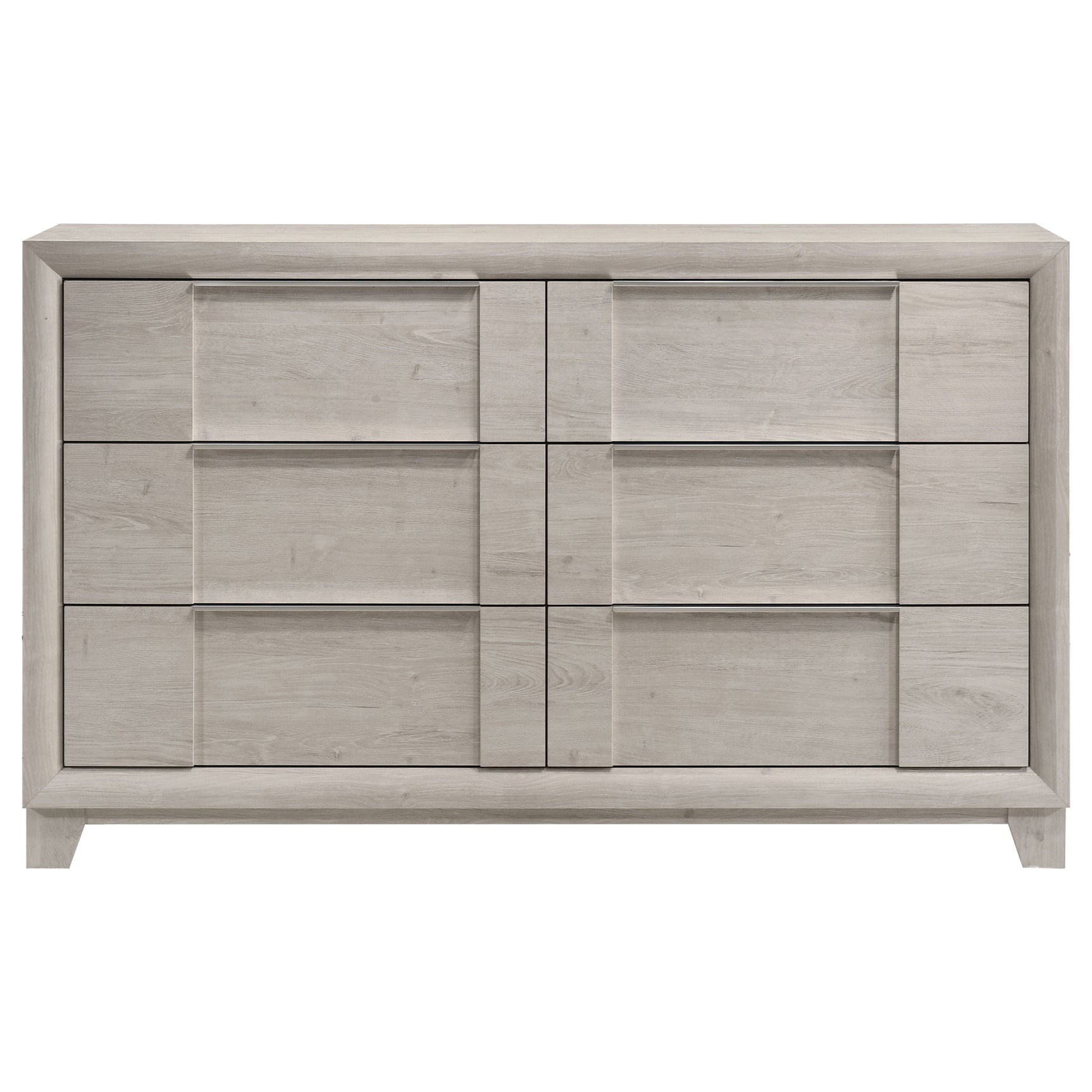 Farre Washed Grey 6-drawer Dresser - Ornate Home