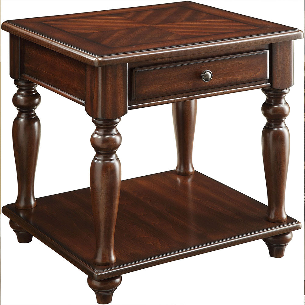 Farrel End Table in Walnut 82746 - Ornate Home