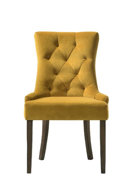 Farren Yellow Side Chair (Set of 2) - Ornate Home