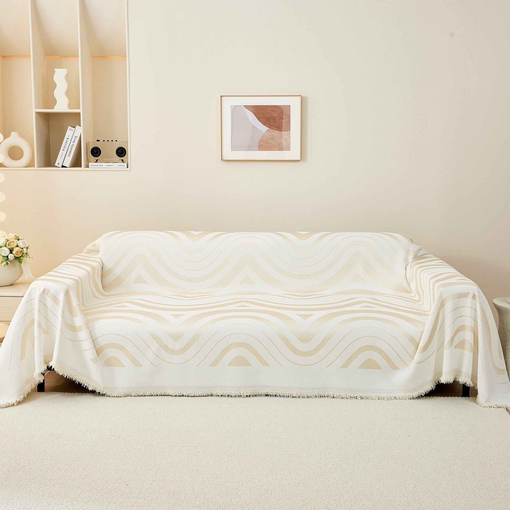 Fashion Chenille Couch Cover Blanket, Couch Non Slip Covers for Sectionals, Pet Friendly Couch Covers - Ornate Home