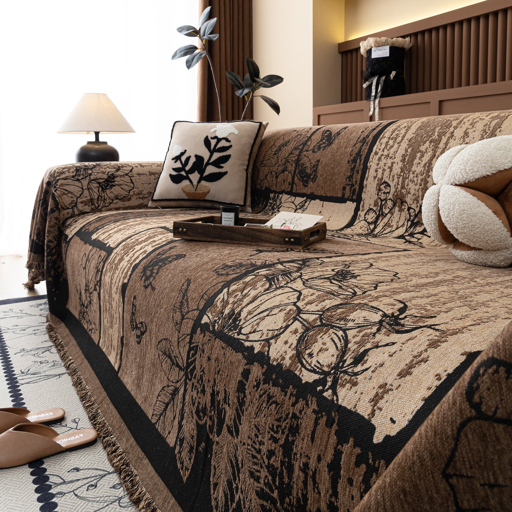 Fashion Couch Cover Blanket Bohemian Sectional Sofa Protector Furniture Covers for Sofas - Ornate Home