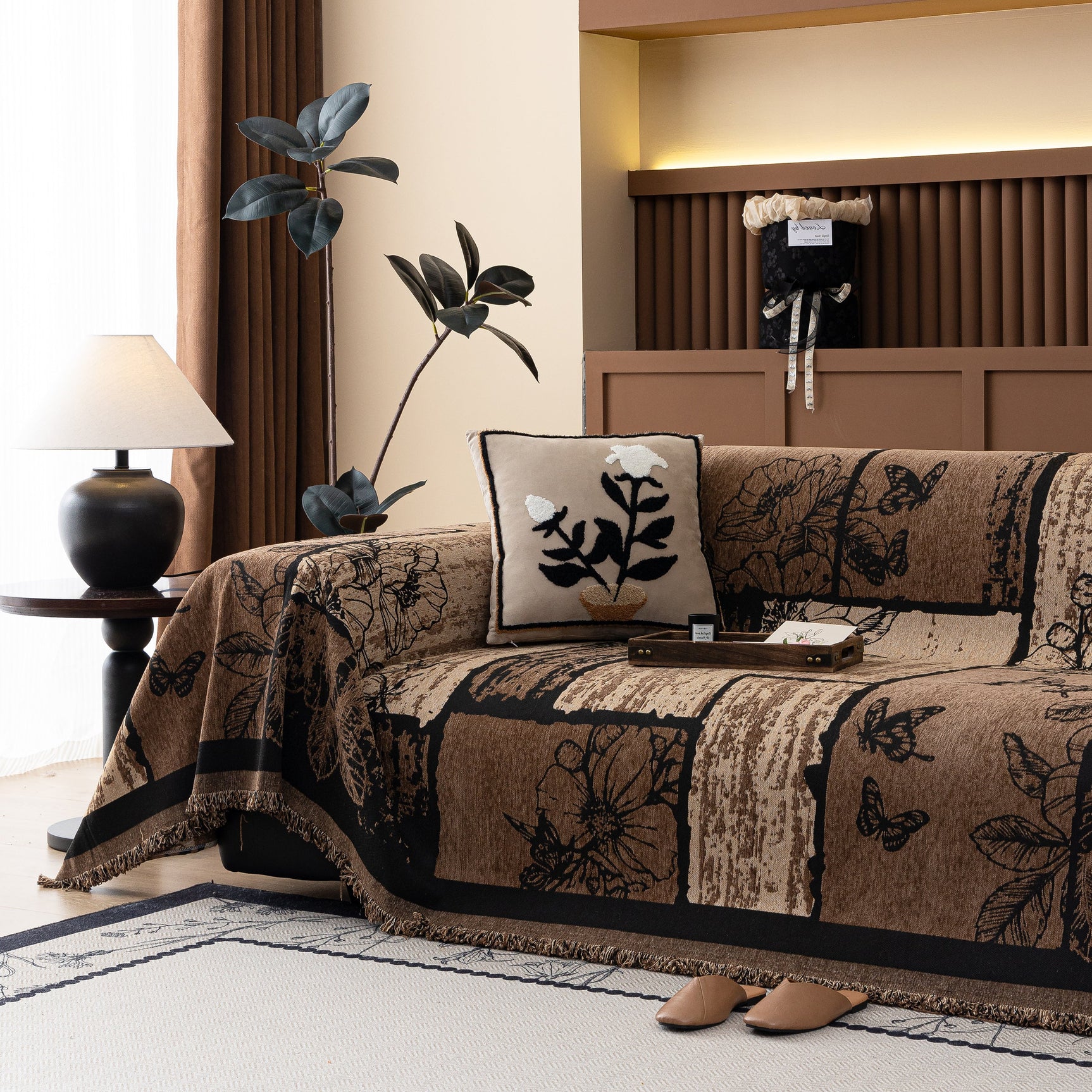 Fashion Couch Cover Blanket Bohemian Sectional Sofa Protector Furniture Covers for Sofas - Ornate Home