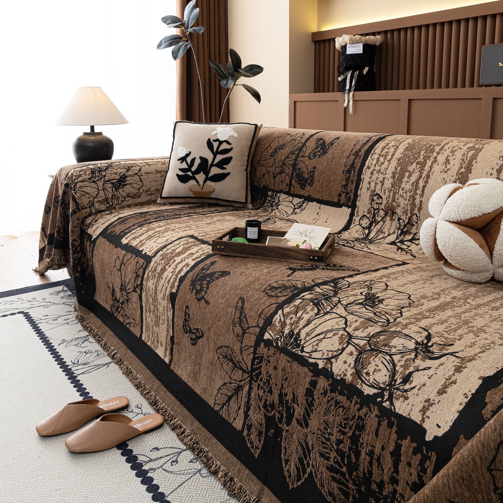Fashion Couch Cover Blanket Bohemian Sectional Sofa Protector Furniture Covers for Sofas - Ornate Home