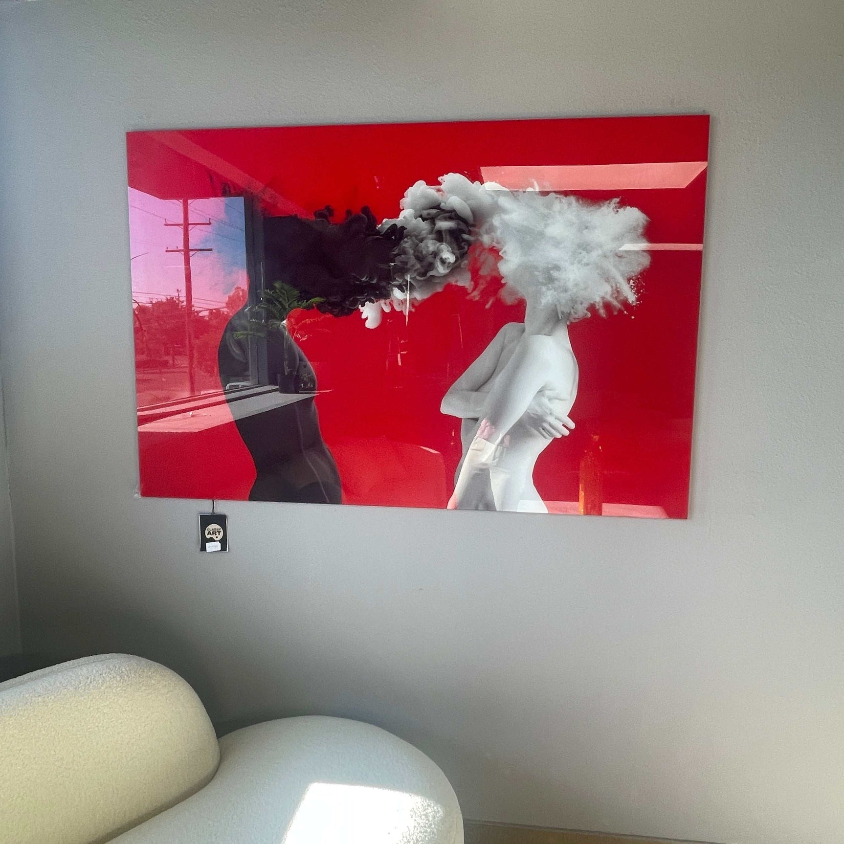 Fatal Attraction Tempered Glass w / Foil Wall Art - Ornate Home