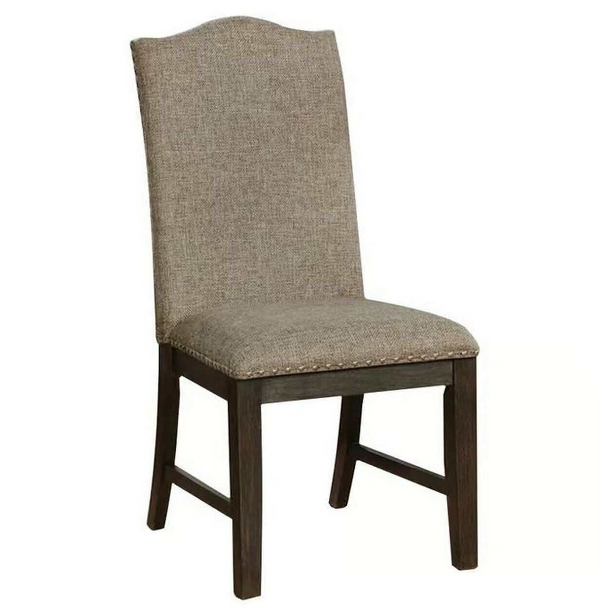Faulk Espresso & Warm Gray Dining Chair (Set of 2) - Ornate Home