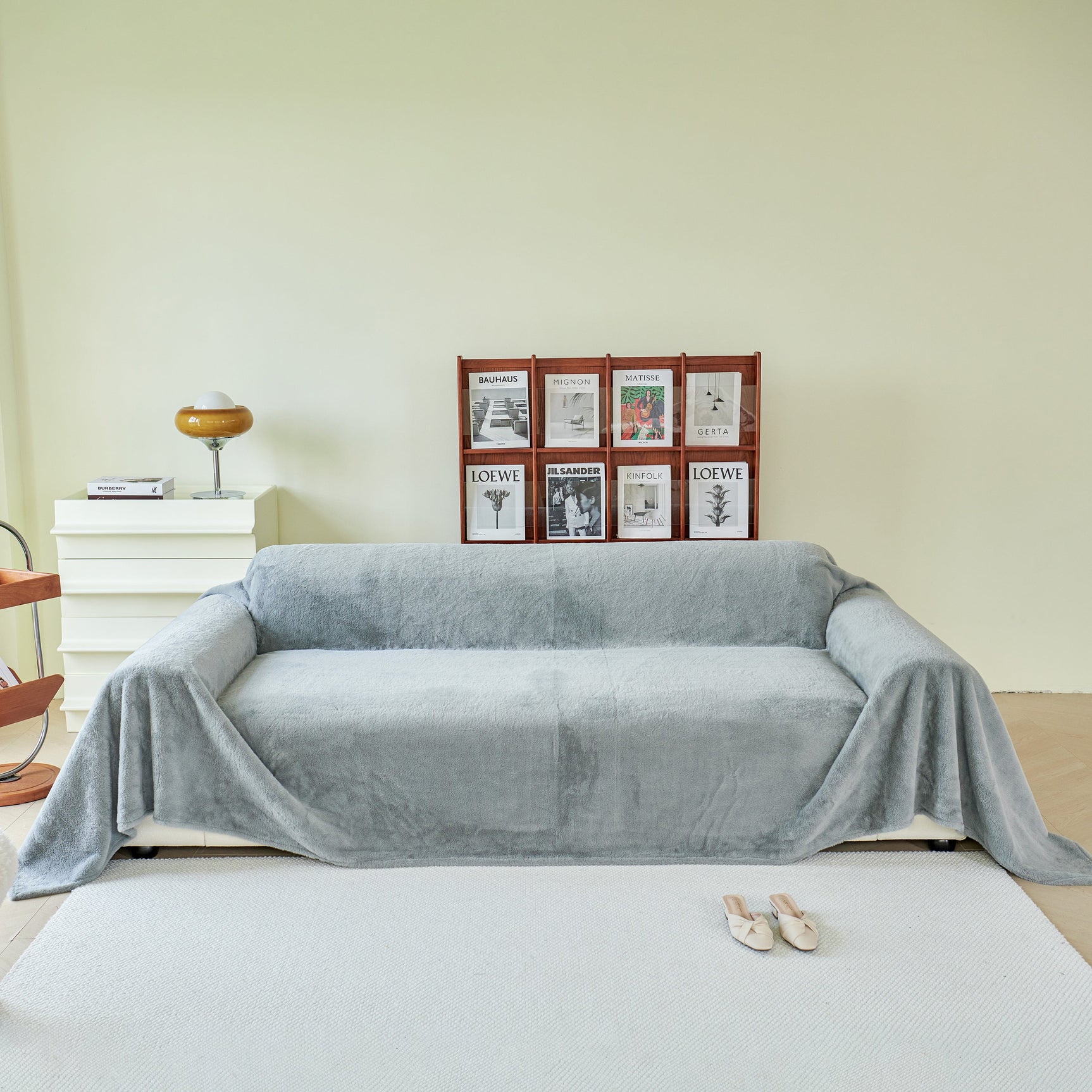 Faux Fur Smooth Plush Comfy Couch Covers, Soft Thicked Durable Blankets and Throws for Sofas - Ornate Home