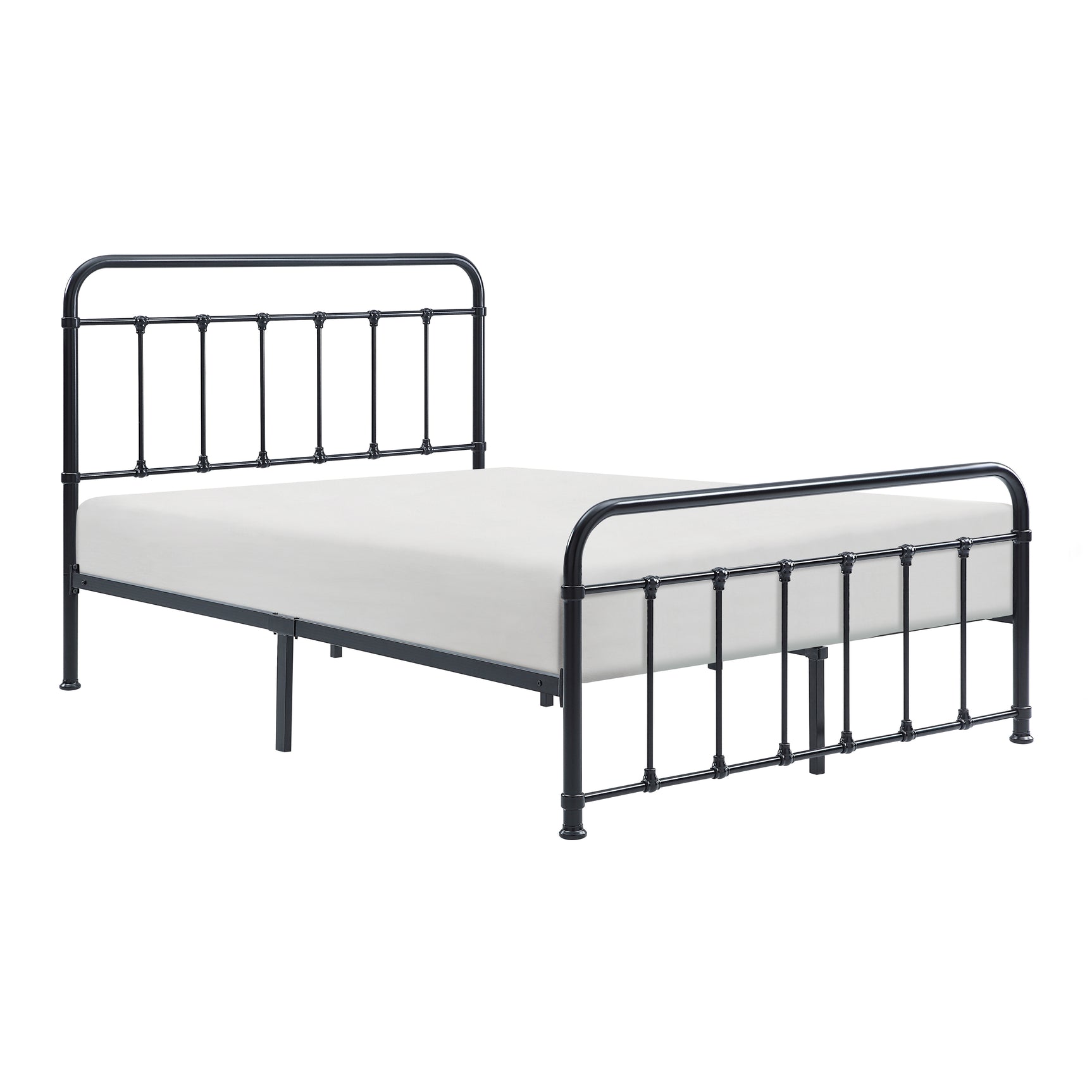 Fawn Black Metal Full Bed Frame - Ornate Home