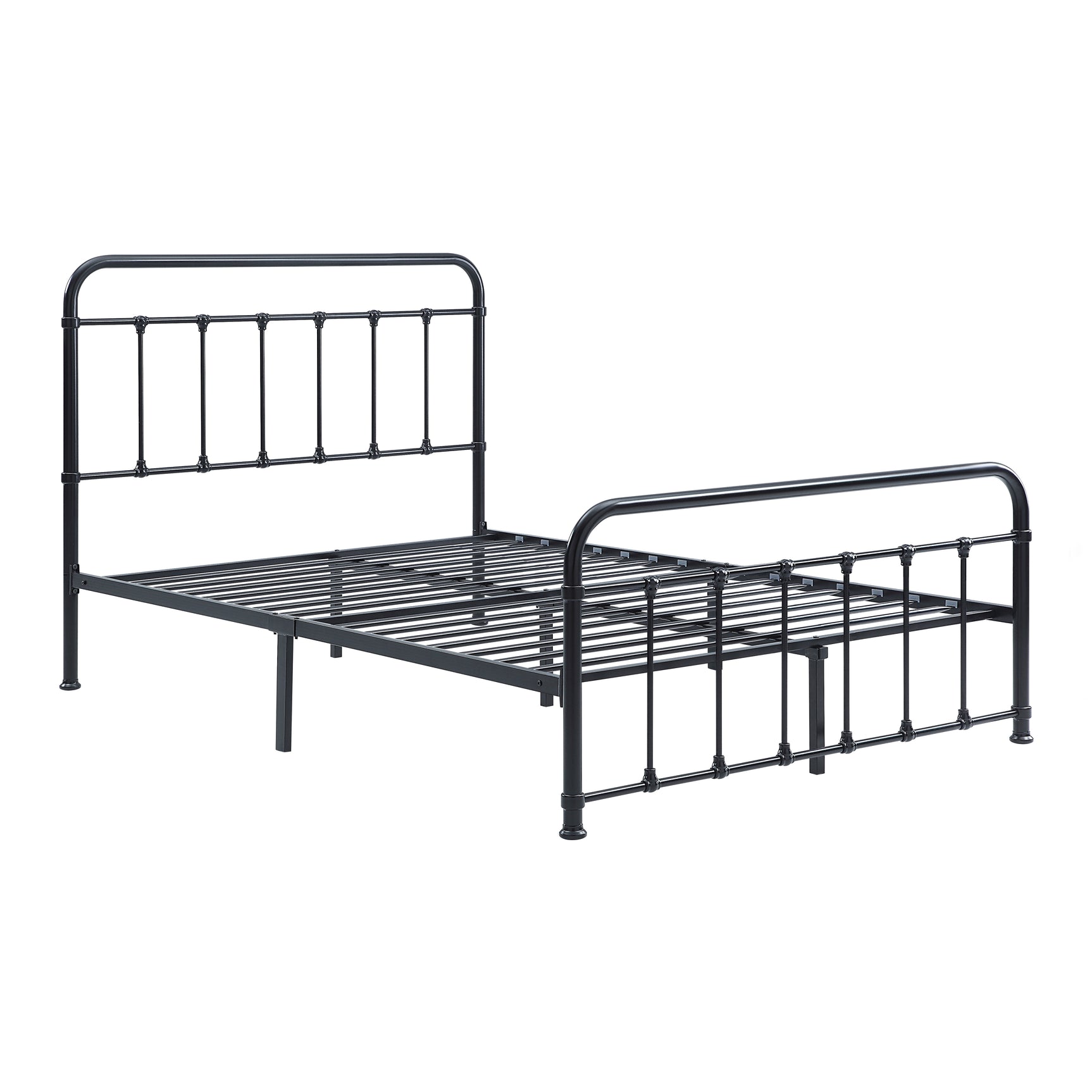 Fawn Black Metal Full Bed Frame - Ornate Home