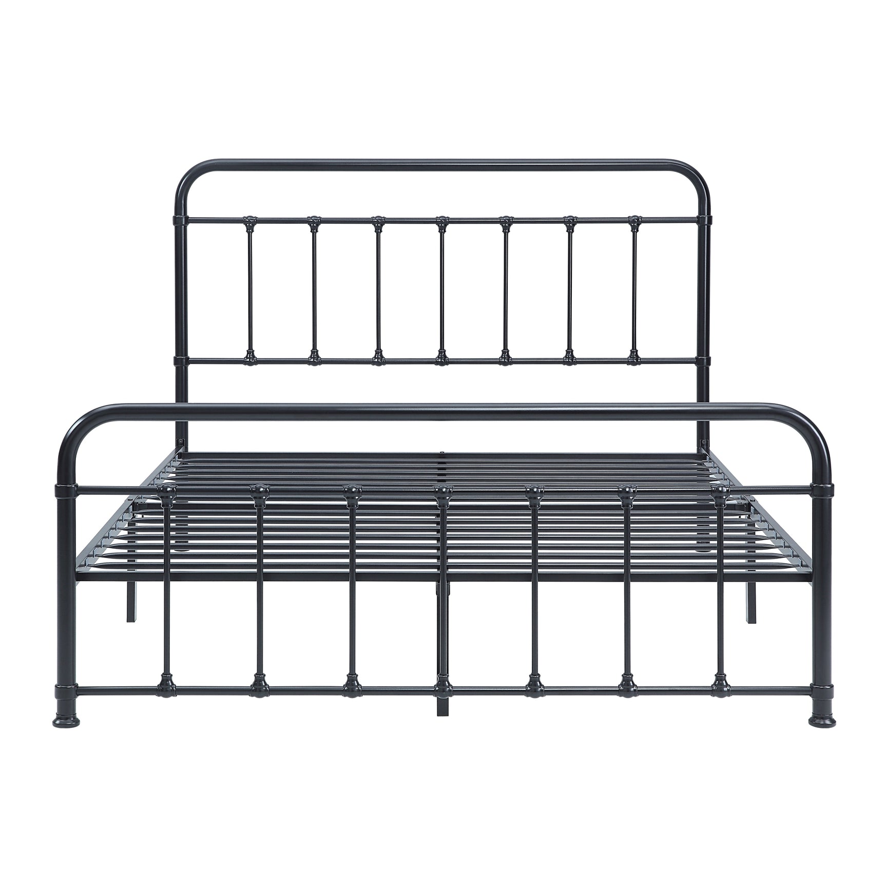 Fawn Black Queen Platform Bed - Ornate Home