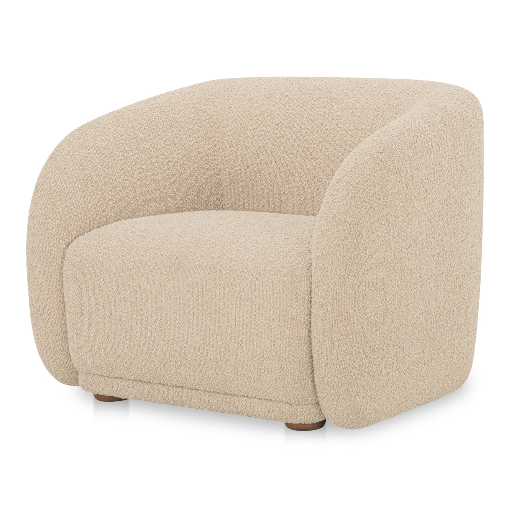 Faye Beige Boucle Accent Chair - Ornate Home