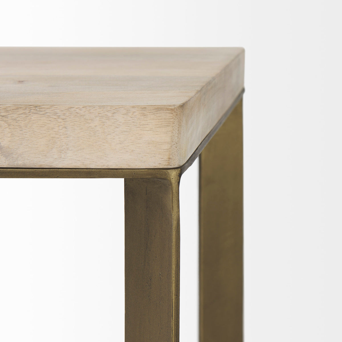 Faye Beige/Gold Wood Accent Tables (Set of 2) - Ornate Home