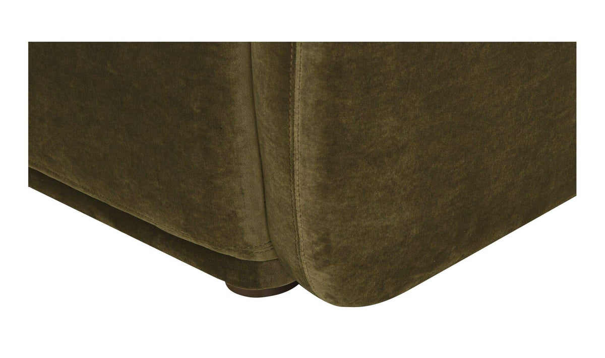 Faye Dark Green Faux Mohair Accent Chair - Ornate Home