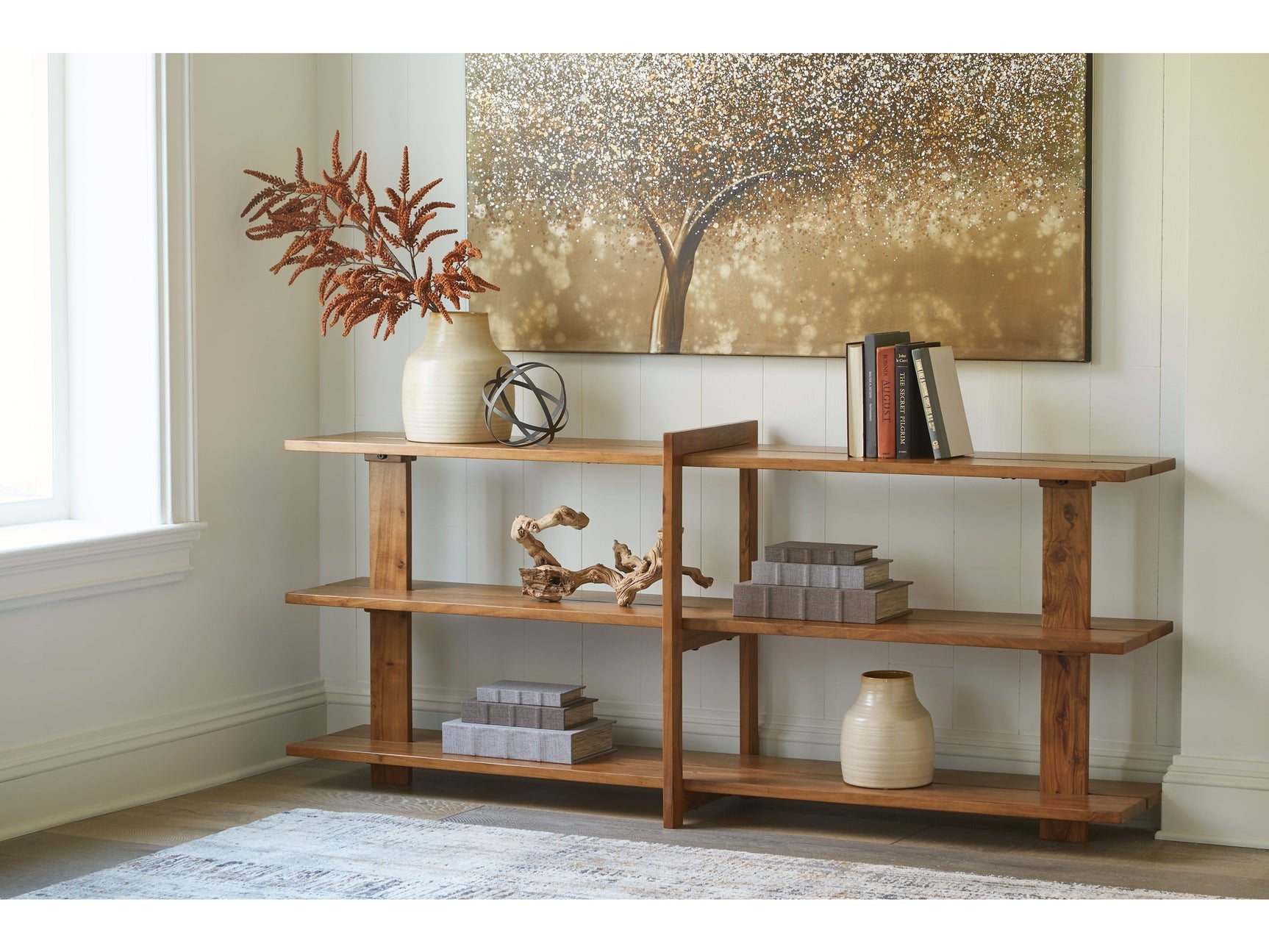 Fayemour Brown Console Sofa Table (Online Special Price) - Ornate Home