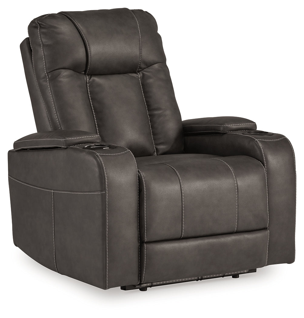 Feazada Gray Power Recliner - Ornate Home