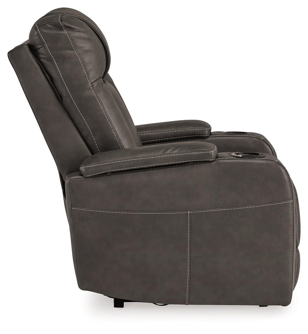 Feazada Gray Power Recliner - Ornate Home