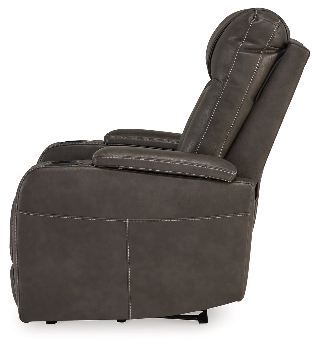 Feazada Gray Power Recliner - Ornate Home