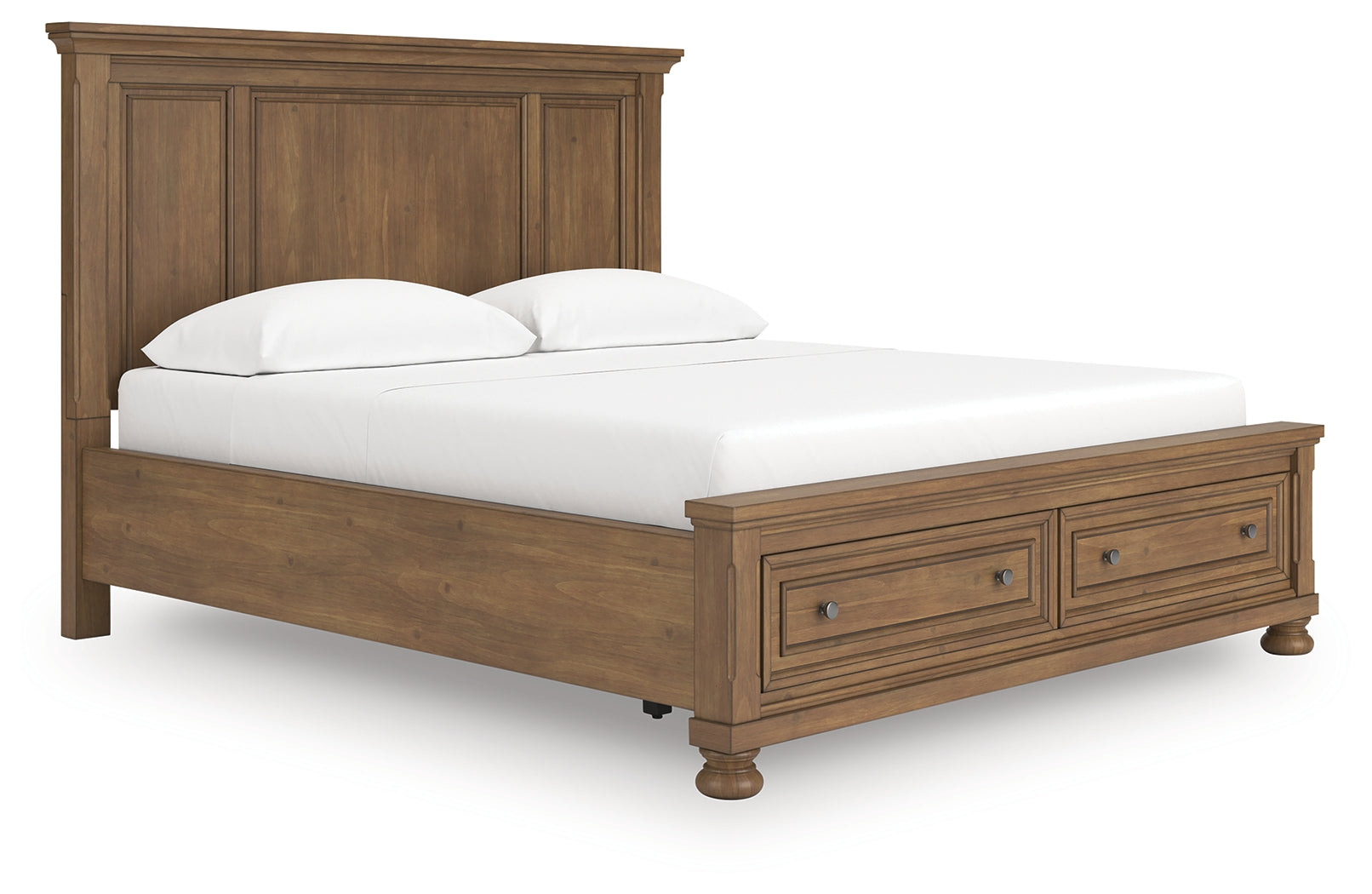 Feddinger Medium Brown California King Panel Storage Bed - Ornate Home