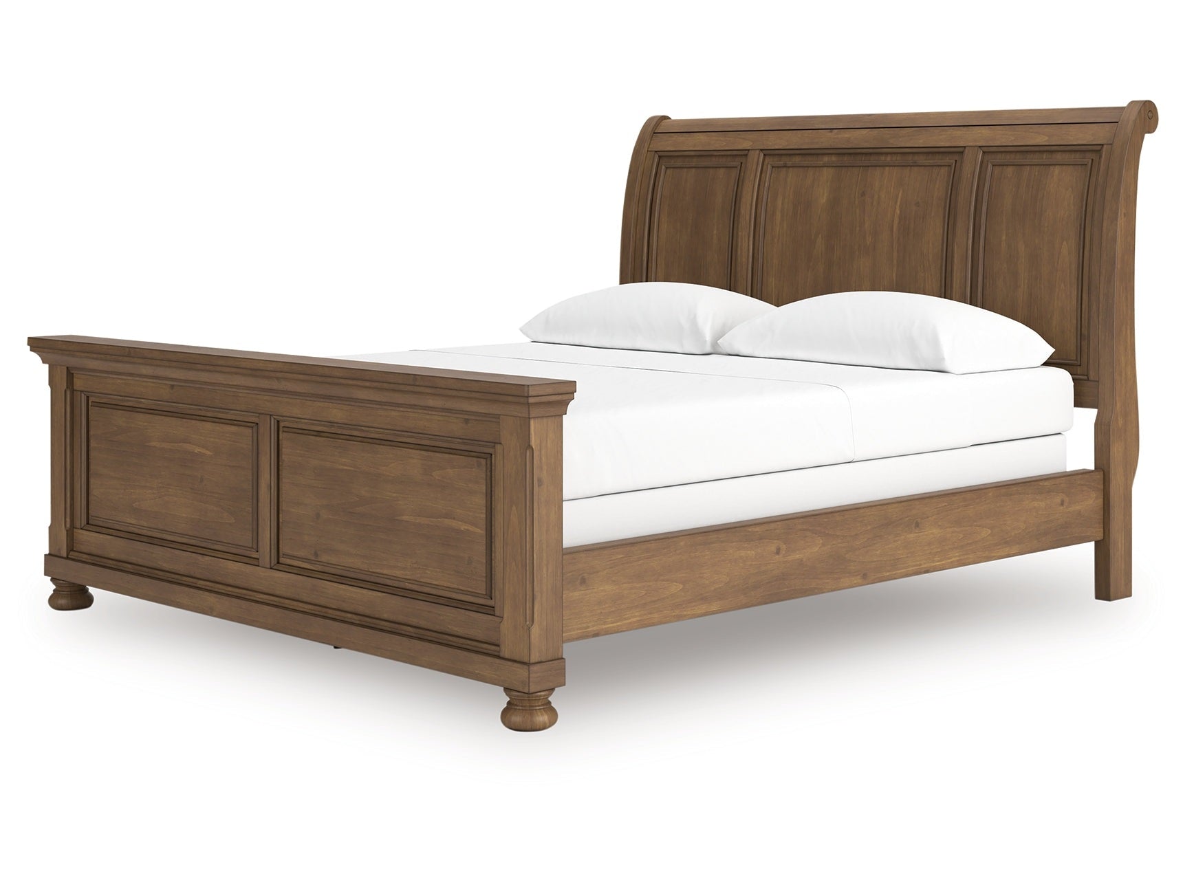 Feddinger Medium Brown California King Sleigh Bed (Online Special Price) - Ornate Home