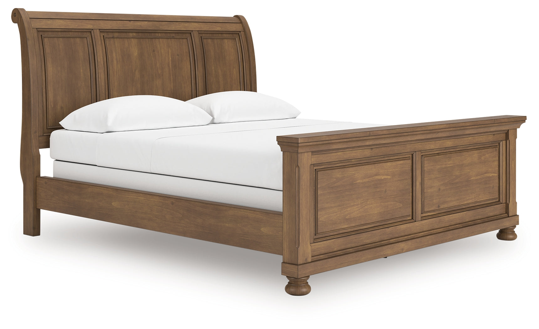 Feddinger Medium Brown California King Sleigh Bed - Ornate Home