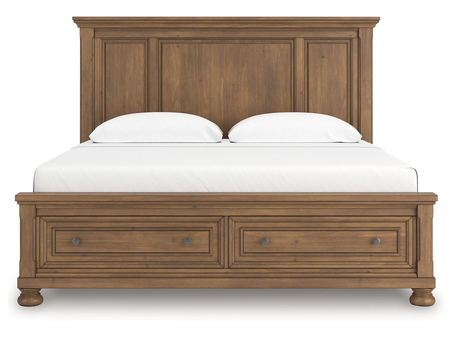 Feddinger Medium Brown King Panel Storage Bed (Online Special Price) - Ornate Home