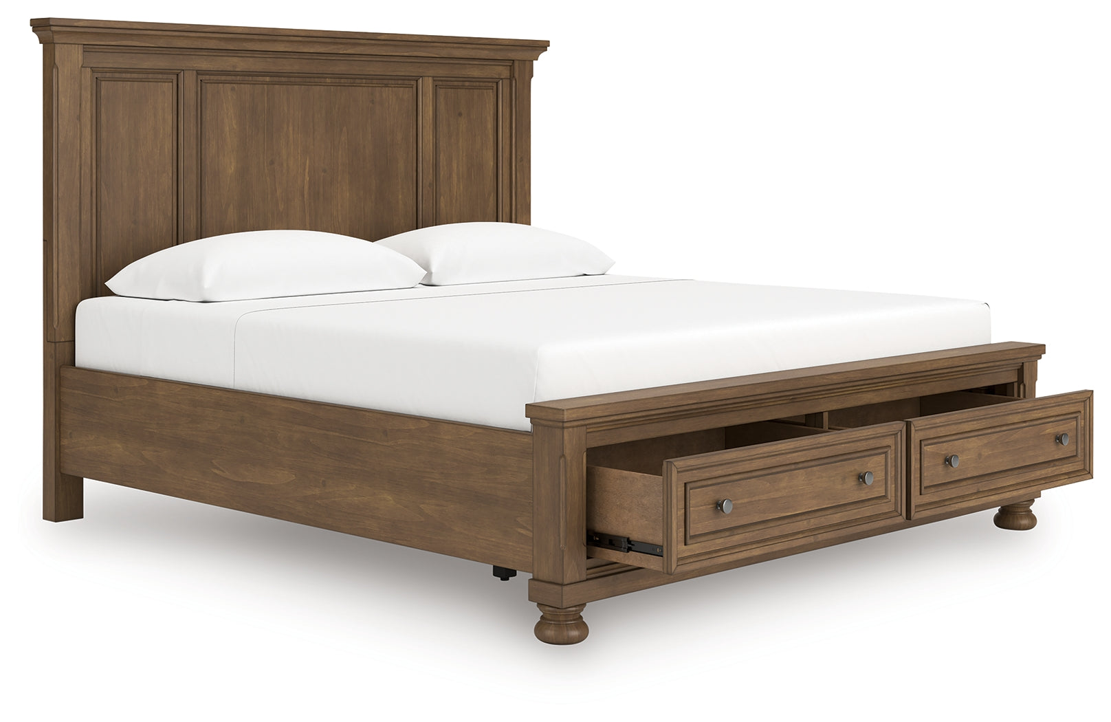 Feddinger Medium Brown King Panel Storage Bed - Ornate Home