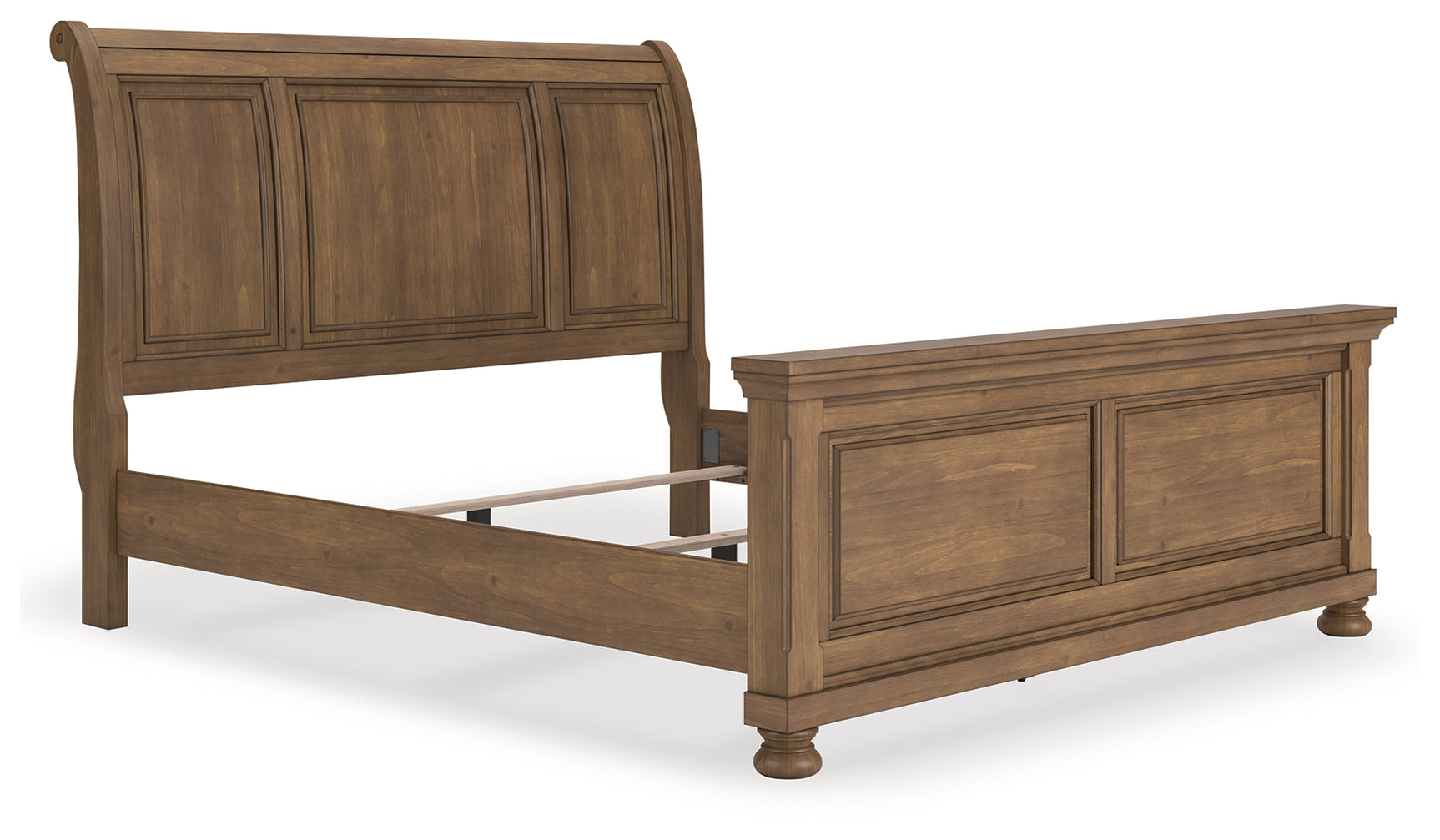 Feddinger Medium Brown King Sleigh Bed - Ornate Home
