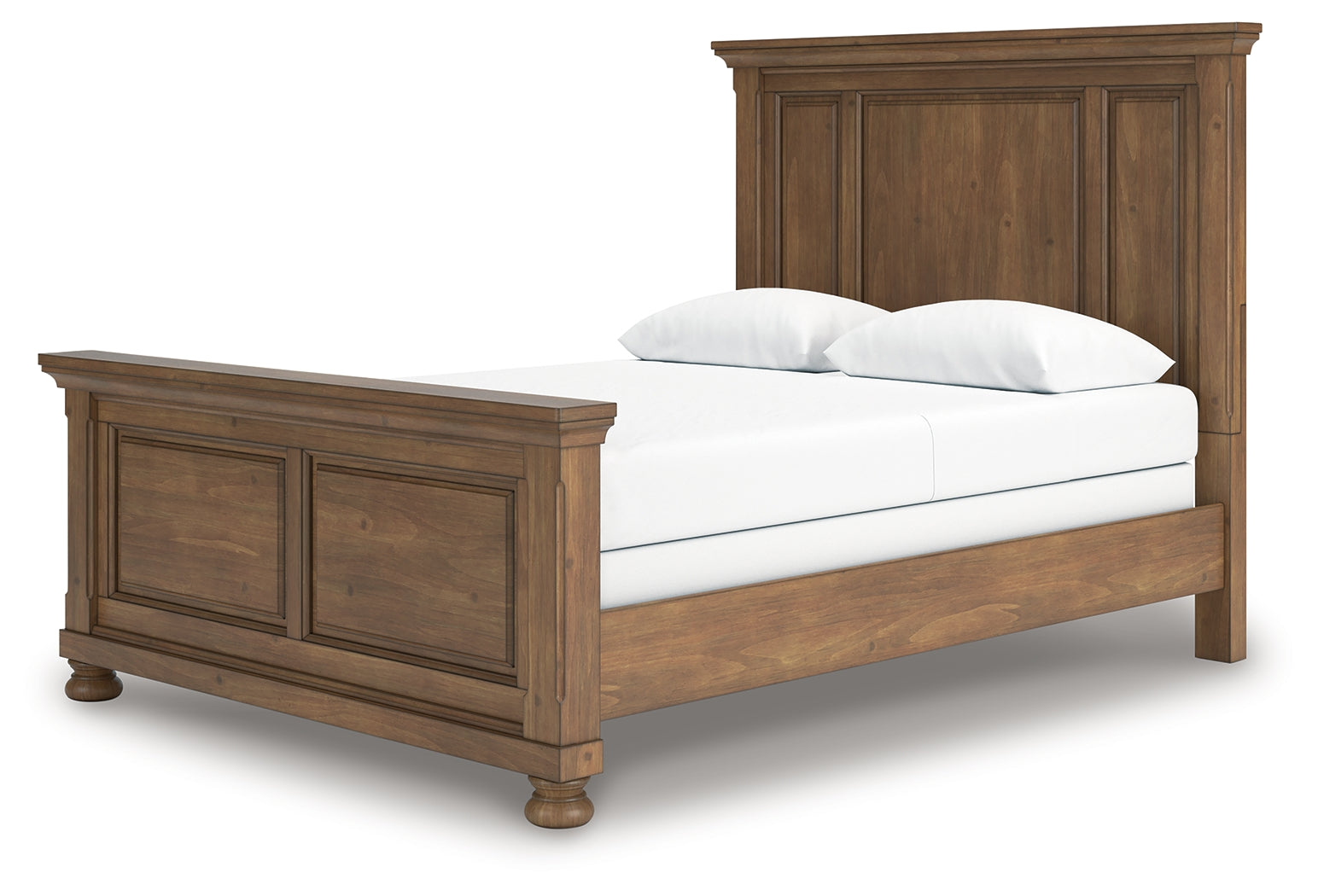 Feddinger Medium Brown Queen Panel Bedroom Set with Dresser, Mirror, Chest and Nightstand - Ornate Home