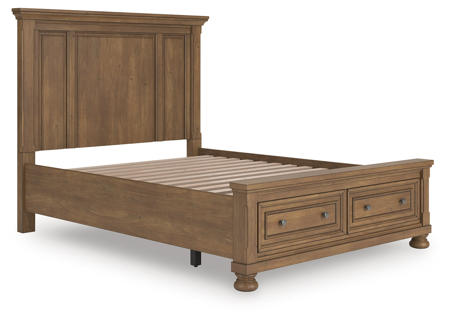 Feddinger Medium Brown Queen Panel Storage Bed (Online Special Price) - Ornate Home