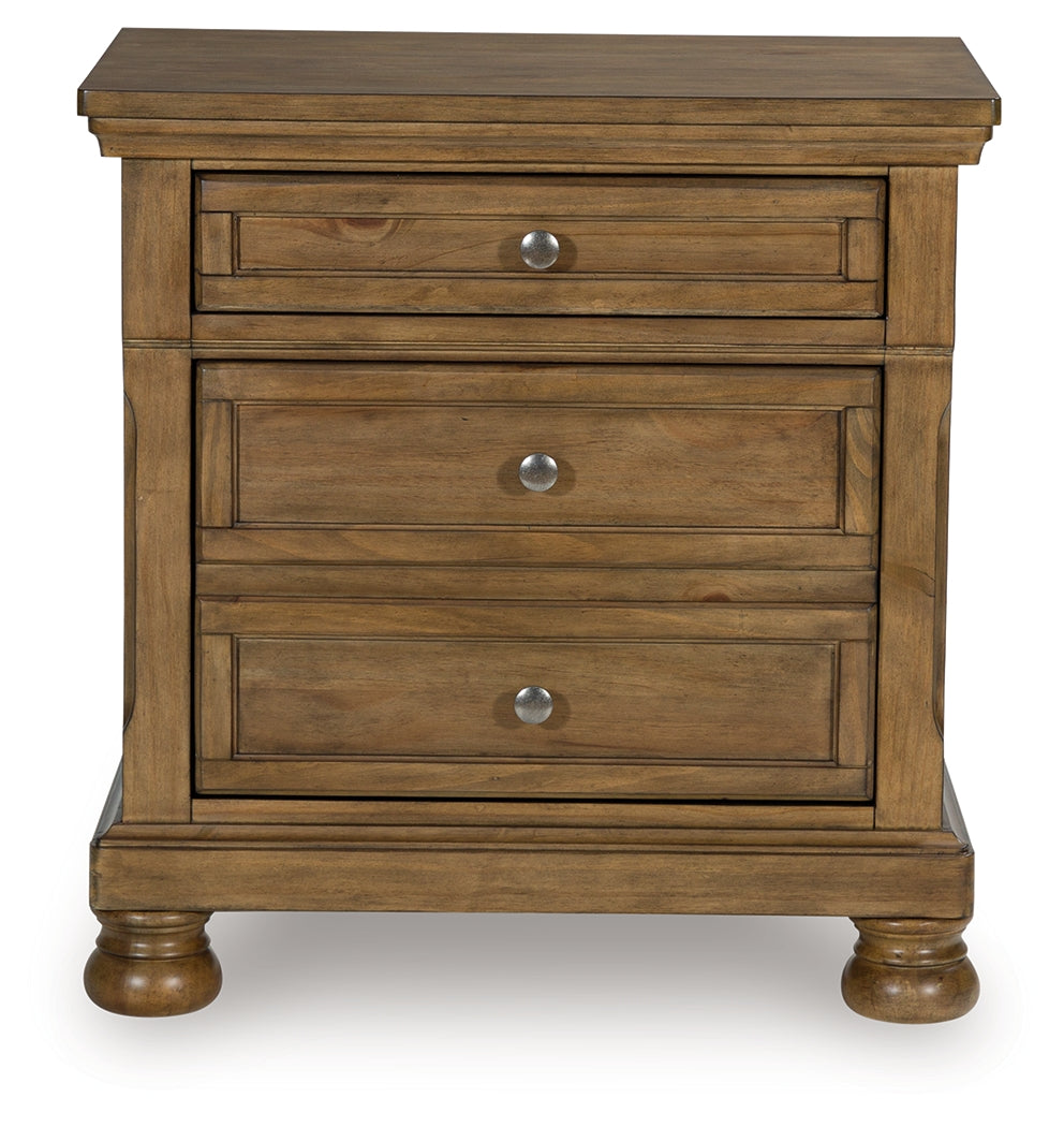 Feddinger Medium Brown Two Drawer Nightstand (Online Special Price) - Ornate Home