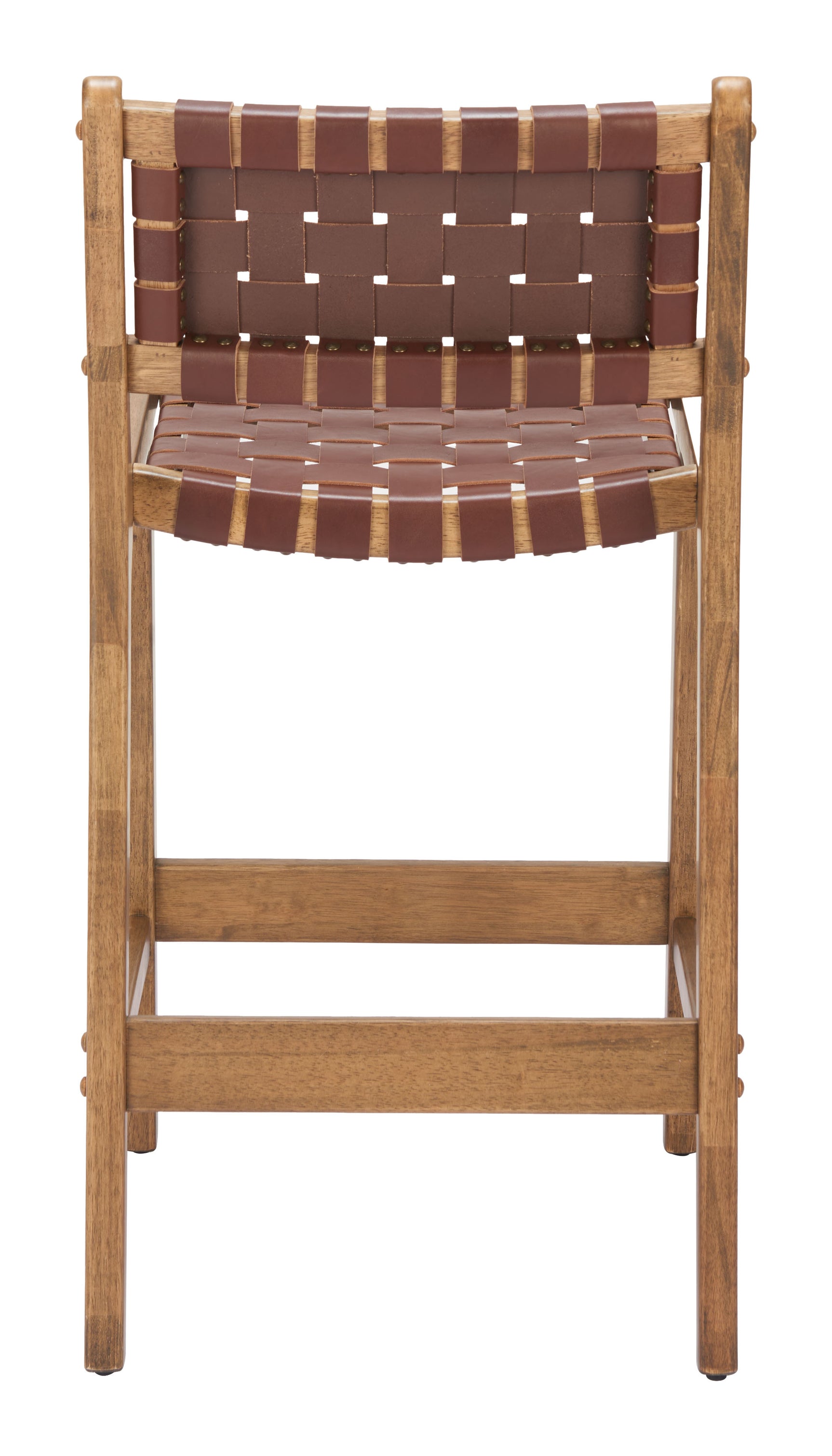 Feder Brown Counter Stool (Set of 2) - Ornate Home