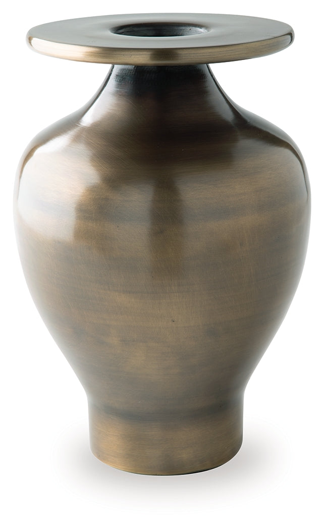 Fedorleigh Antique Brass 15" Height Vase - Ornate Home