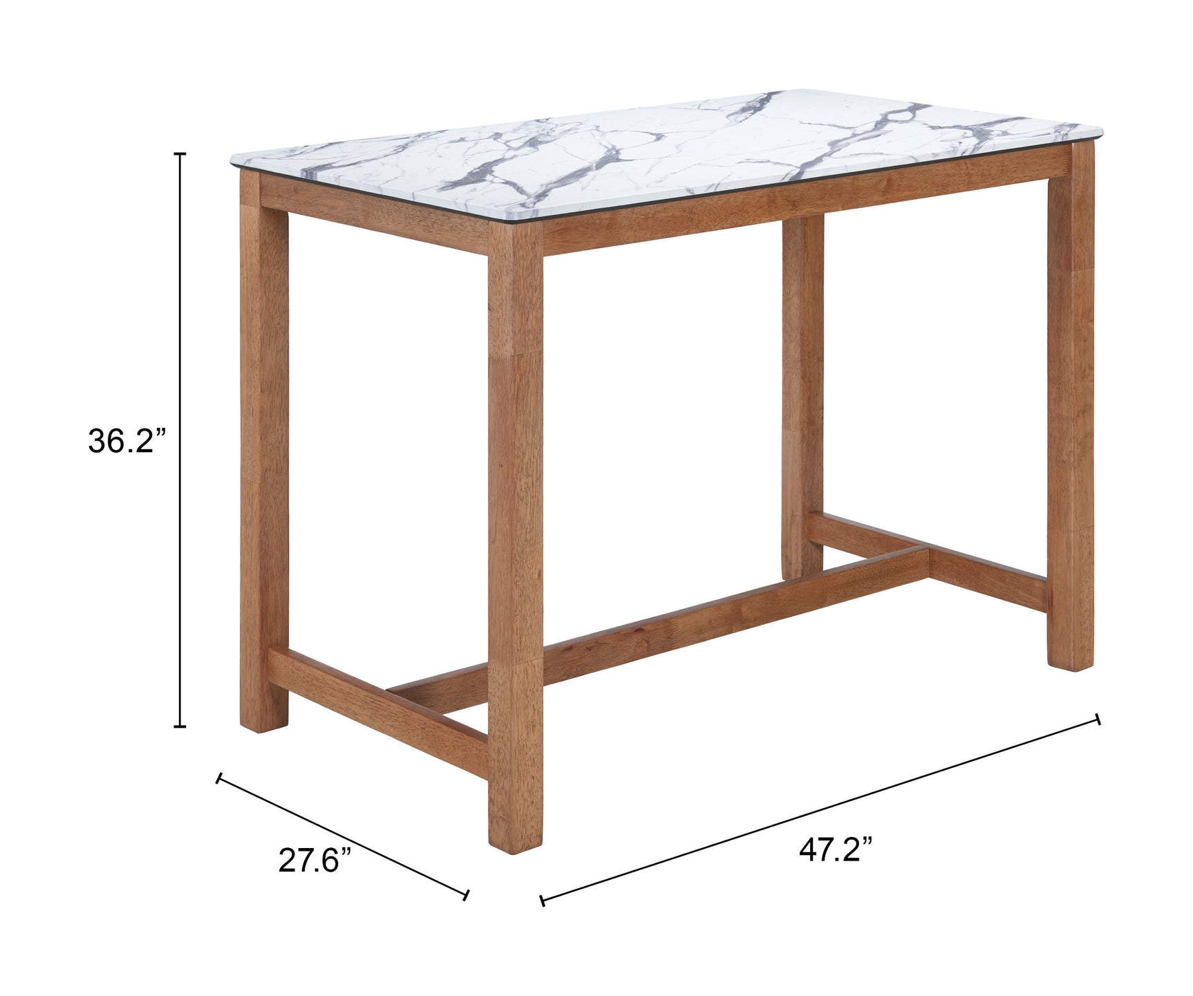Fein White Counter Table - Ornate Home