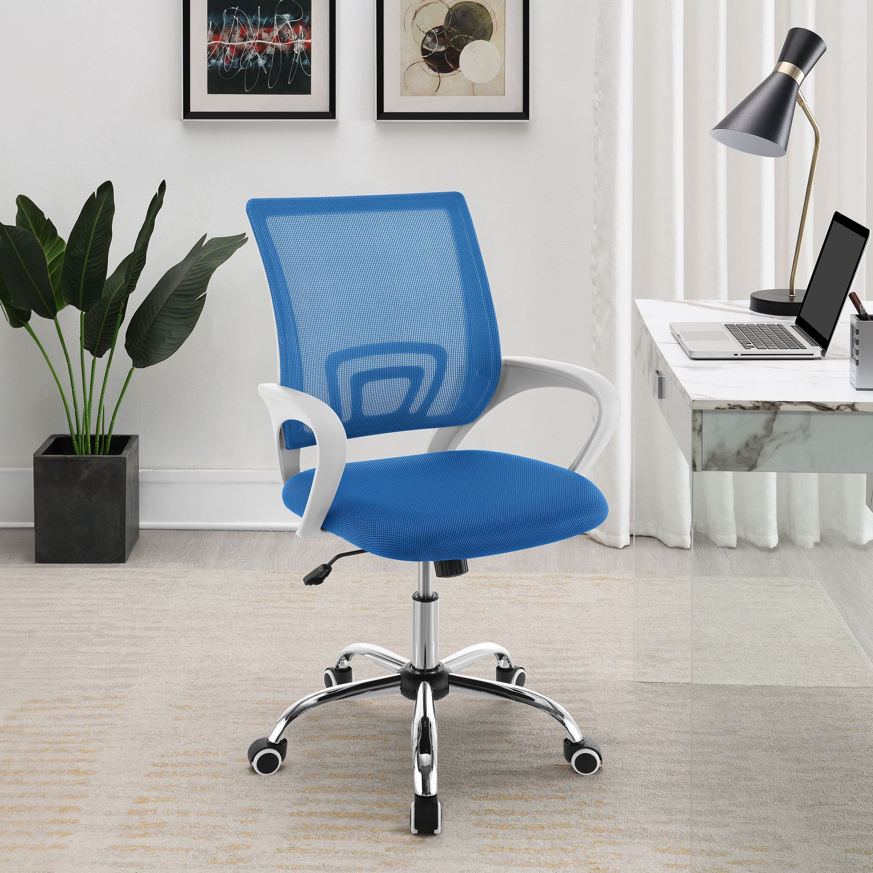 Felton Blue Office Chair - Ornate Home
