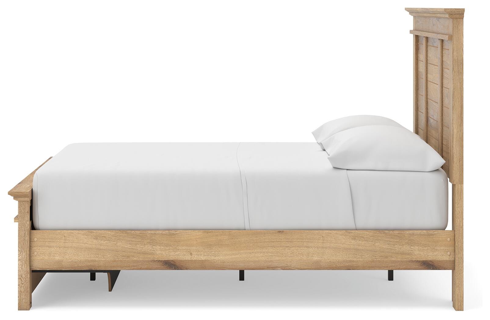 Fenderport Tan Full Panel Storage Bed with Storage Footboard (Online Special Price) - Ornate Home
