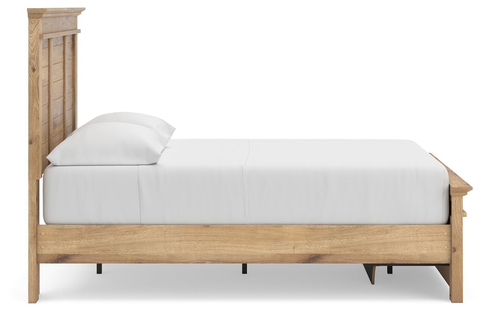 Fenderport Tan Full Panel Storage Bed with Storage Footboard (Online Special Price) - Ornate Home