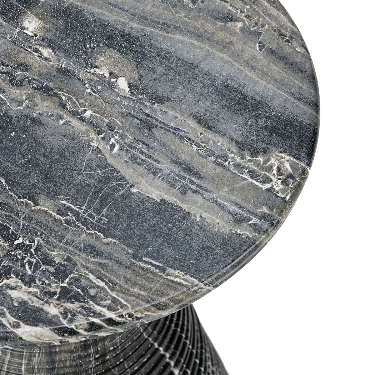 Fern Black Outdoor Accent Table - Ornate Home