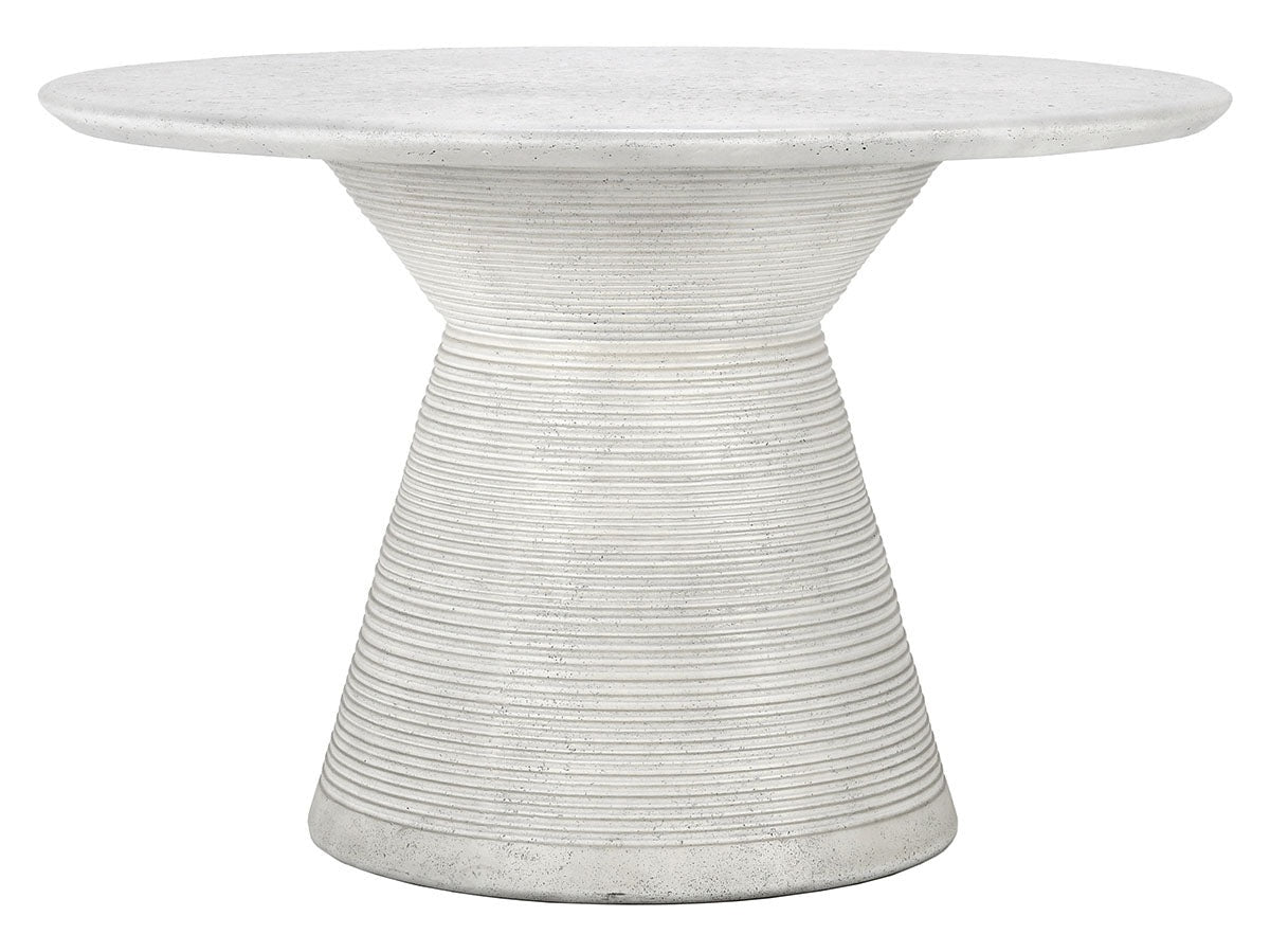 Fern White Outdoor Round Dining Table - Ornate Home