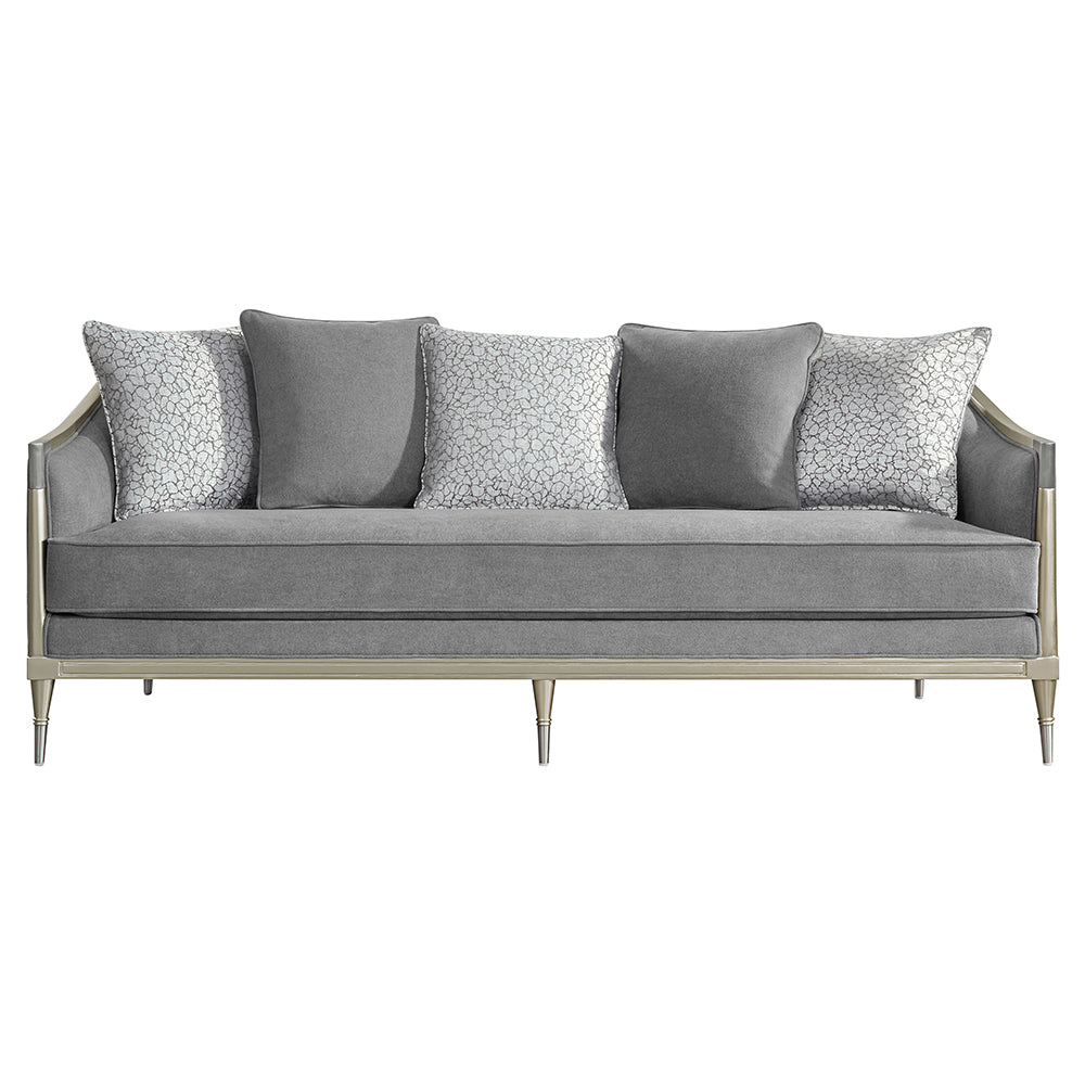 Fernando Gray/Champagne Sofa RAF - Ornate Home