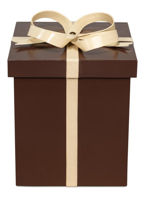 Ferrell Brown Leather Holiday Boxes (Set of 3) - Ornate Home