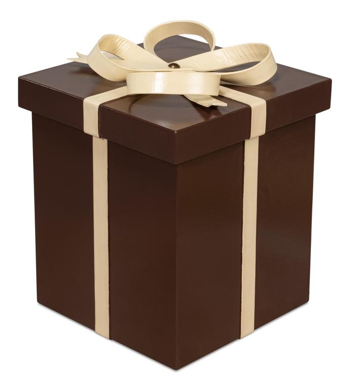 Ferrell Brown Leather Holiday Boxes (Set of 3) - Ornate Home