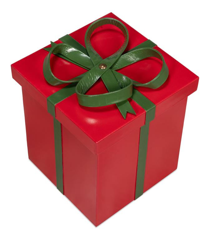 Ferrell Red Leather Holiday Boxes (Set of 3) - Ornate Home