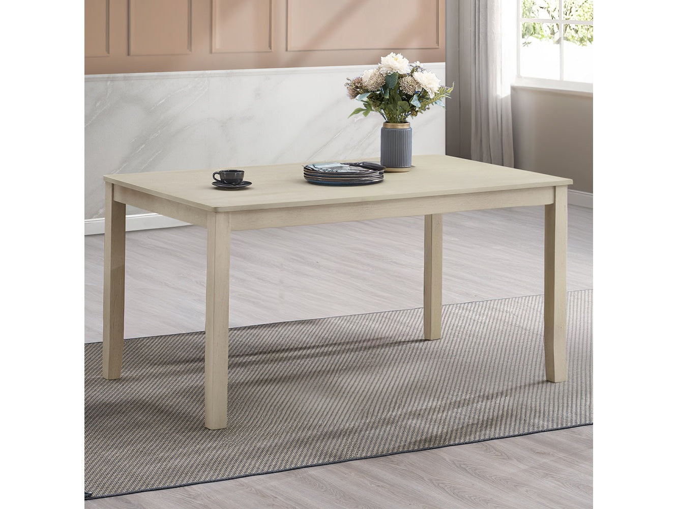 Ferris Antique Gray Dining Table - Ornate Home