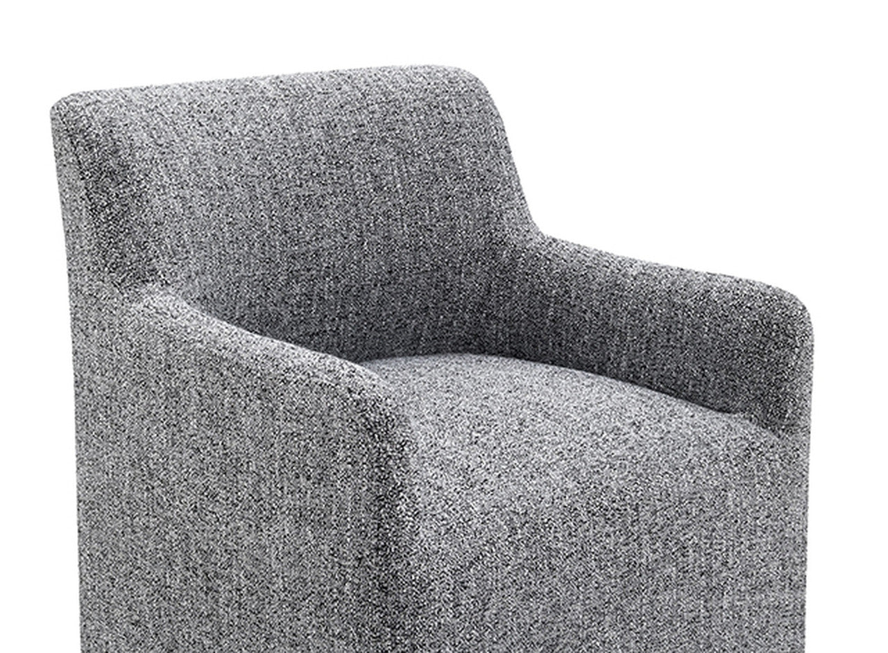 Fico Pewter Gray Arm Chair - Ornate Home