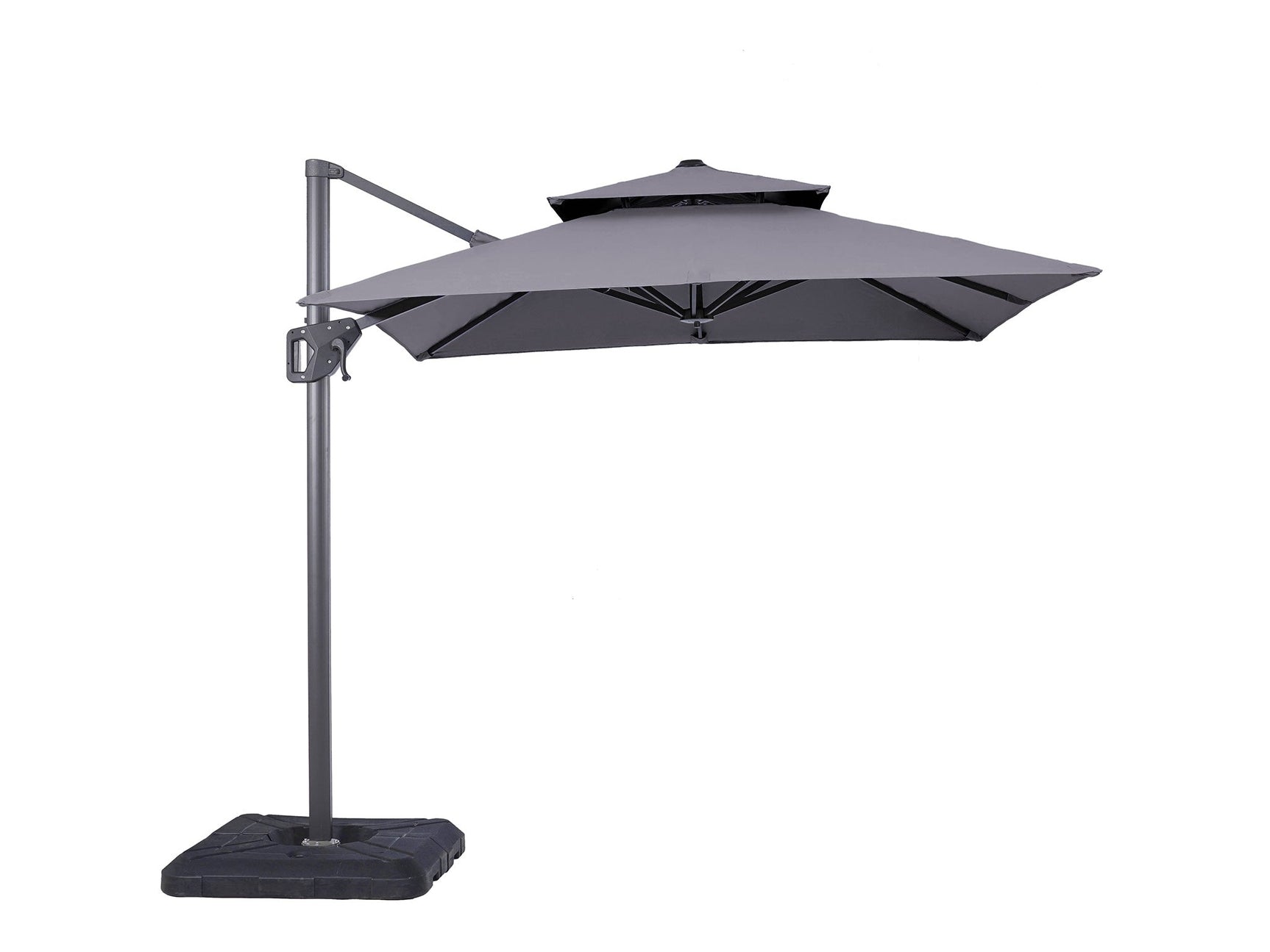 Fida Gray Square Umbrella (Base) - Ornate Home