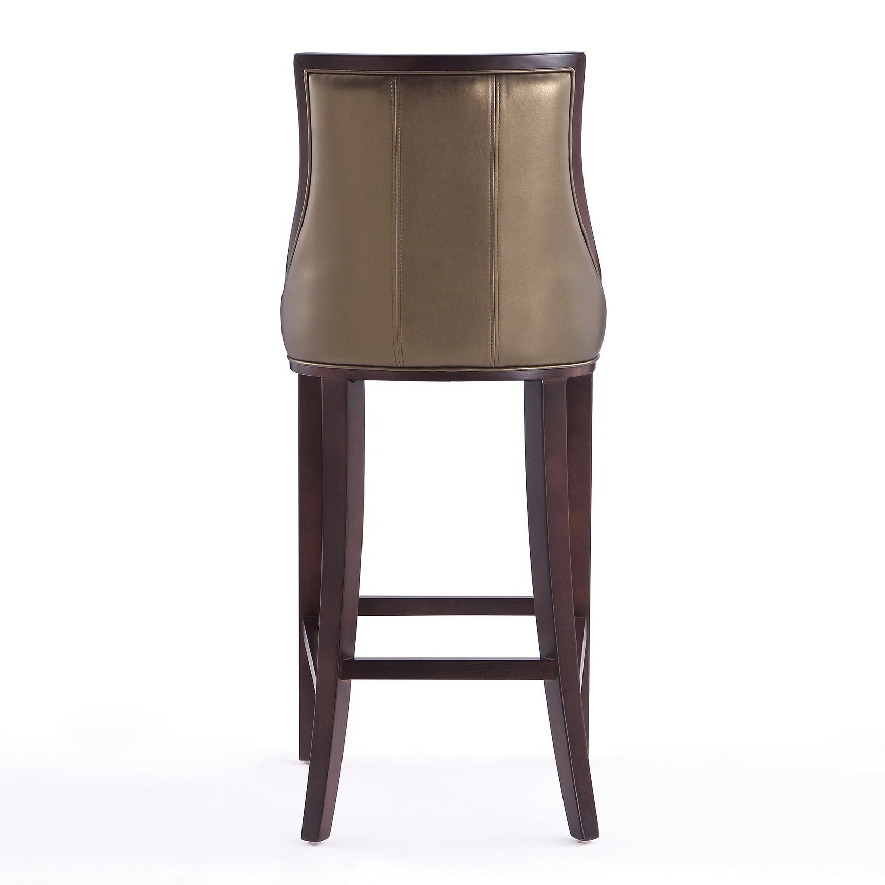 Fifth Avenue Bar Stool in Bronze and Walnut - Ornate Home