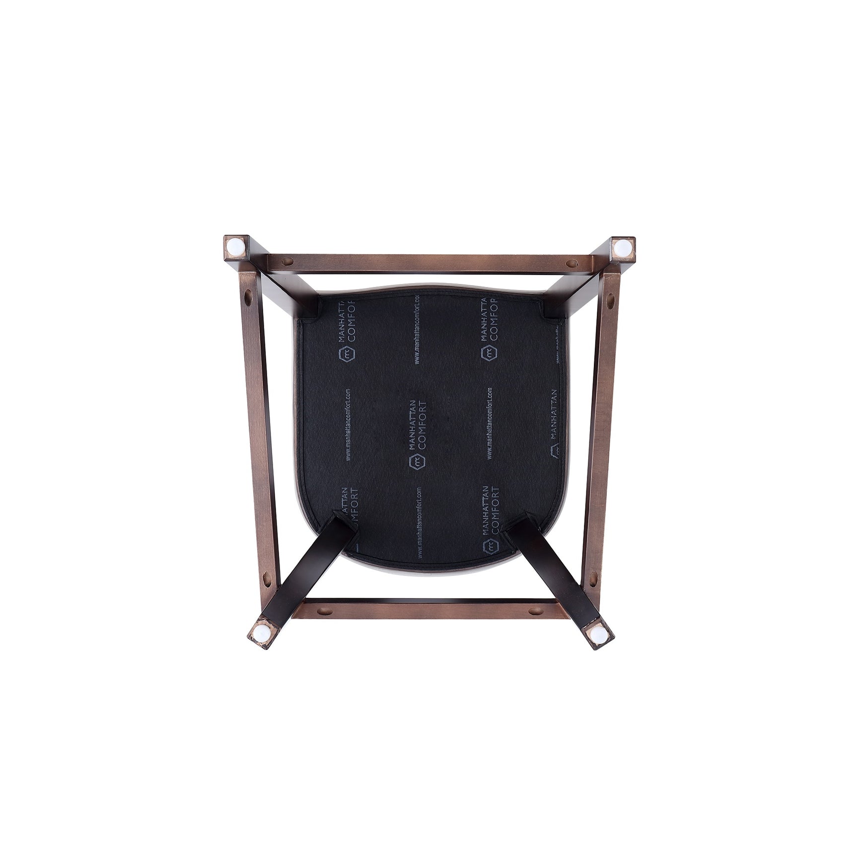 Fifth Avenue Faux Leather Counter Stool in Pebble Grey - Ornate Home